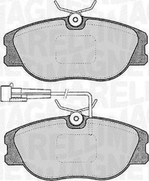 Magneti Marelli 363916060122 - Kit pastiglie freno, Freno a disco autozon.pro