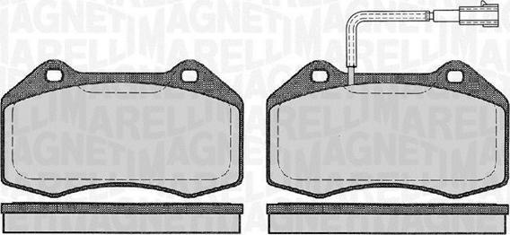 Magneti Marelli 363916060127 - Kit pastiglie freno, Freno a disco autozon.pro