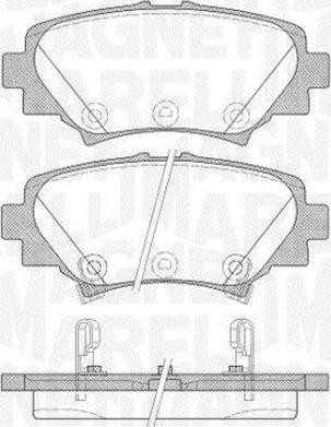 Magneti Marelli 363916060809 - Kit pastiglie freno, Freno a disco autozon.pro