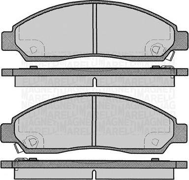 Magneti Marelli 363916060802 - Kit pastiglie freno, Freno a disco autozon.pro