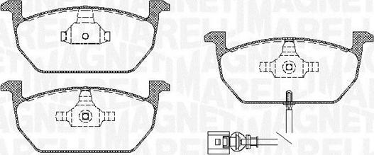 Magneti Marelli 363916060819 - Kit pastiglie freno, Freno a disco autozon.pro