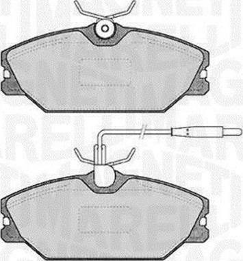 Magneti Marelli 363916060817 - Kit pastiglie freno, Freno a disco autozon.pro