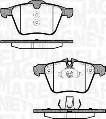 Magneti Marelli 363916060824 - Kit pastiglie freno, Freno a disco autozon.pro