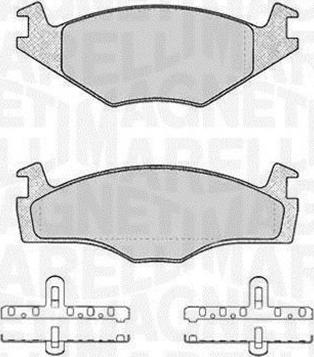 Magneti Marelli 363916060394 - Kit pastiglie freno, Freno a disco autozon.pro