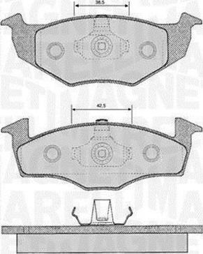 Magneti Marelli 363916060391 - Kit pastiglie freno, Freno a disco autozon.pro