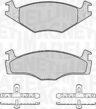 Magneti Marelli 363916060392 - Kit pastiglie freno, Freno a disco autozon.pro