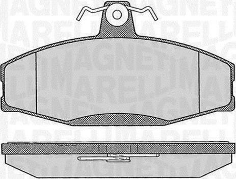 Magneti Marelli 363916060397 - Kit pastiglie freno, Freno a disco autozon.pro