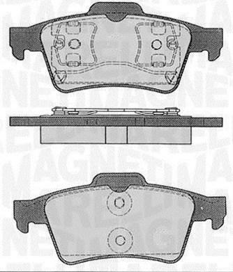 Magneti Marelli 363916060349 - Kit pastiglie freno, Freno a disco autozon.pro