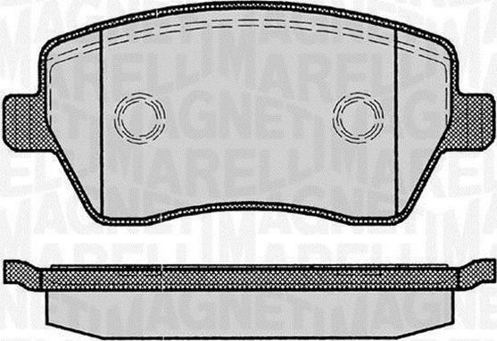 Magneti Marelli 363916060347 - Kit pastiglie freno, Freno a disco autozon.pro