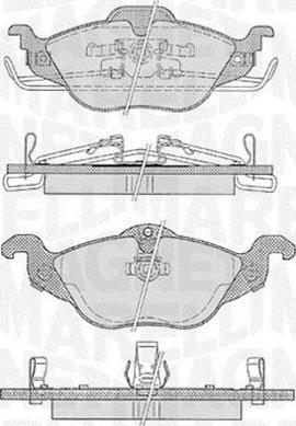 Magneti Marelli 363916060355 - Kit pastiglie freno, Freno a disco autozon.pro