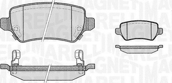 Magneti Marelli 363916060356 - Kit pastiglie freno, Freno a disco autozon.pro