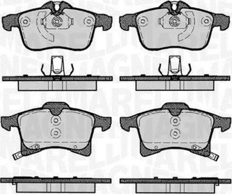 Magneti Marelli 363916060364 - Kit pastiglie freno, Freno a disco autozon.pro