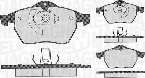 Magneti Marelli 363916060360 - Kit pastiglie freno, Freno a disco autozon.pro