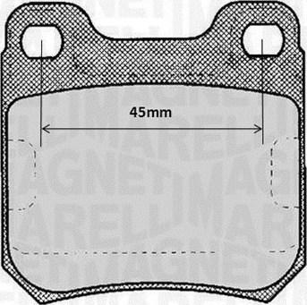 Magneti Marelli 363916060368 - Kit pastiglie freno, Freno a disco autozon.pro