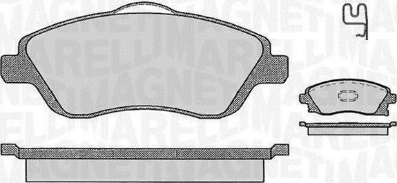 Magneti Marelli 363916060362 - Kit pastiglie freno, Freno a disco autozon.pro