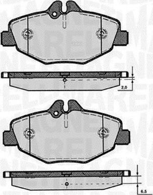 Magneti Marelli 363916060318 - Kit pastiglie freno, Freno a disco autozon.pro