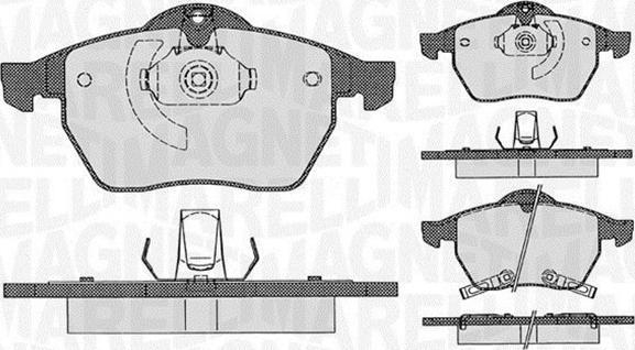 Magneti Marelli 363916060386 - Kit pastiglie freno, Freno a disco autozon.pro