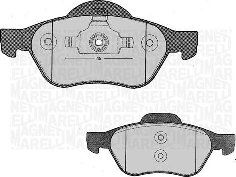 Magneti Marelli 363916060381 - Kit pastiglie freno, Freno a disco autozon.pro