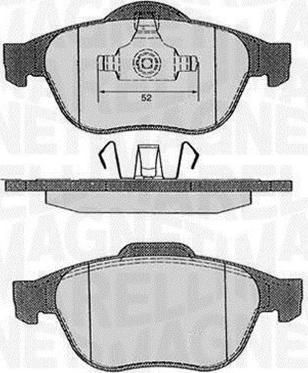 Magneti Marelli 363916060383 - Kit pastiglie freno, Freno a disco autozon.pro