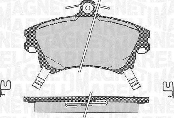 Magneti Marelli 363916060335 - Kit pastiglie freno, Freno a disco autozon.pro