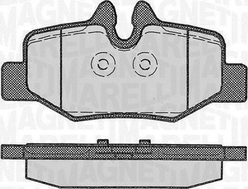 Magneti Marelli 363916060330 - Kit pastiglie freno, Freno a disco autozon.pro