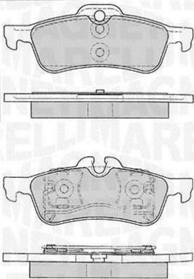 Magneti Marelli 363916060331 - Kit pastiglie freno, Freno a disco autozon.pro