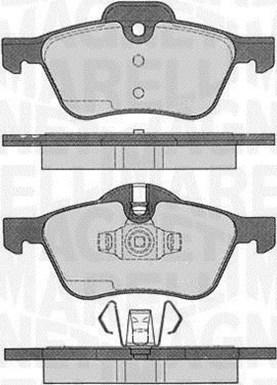 Magneti Marelli 363916060332 - Kit pastiglie freno, Freno a disco autozon.pro