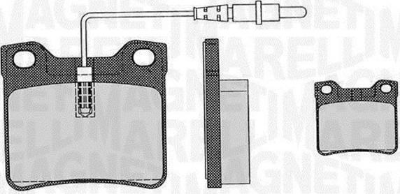 Magneti Marelli 363916060326 - Kit pastiglie freno, Freno a disco autozon.pro