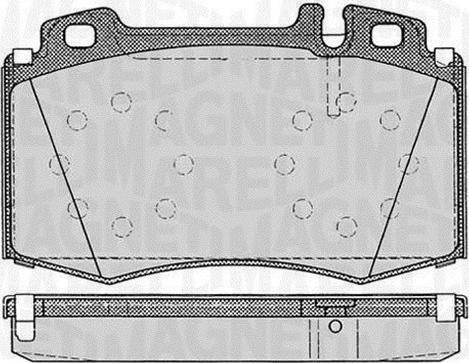 Magneti Marelli 363916060320 - Kit pastiglie freno, Freno a disco autozon.pro