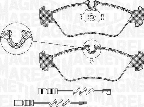 Magneti Marelli 363916060323 - Kit pastiglie freno, Freno a disco autozon.pro