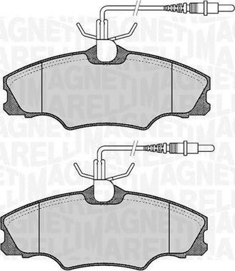 Magneti Marelli 363916060374 - Kit pastiglie freno, Freno a disco autozon.pro