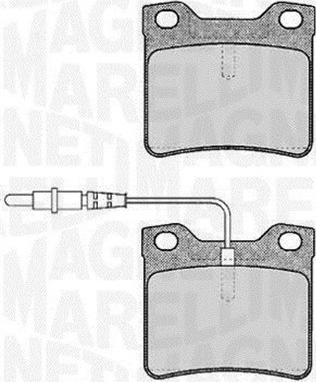 Magneti Marelli 363916060375 - Kit pastiglie freno, Freno a disco autozon.pro