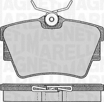 Magneti Marelli 363916060370 - Kit pastiglie freno, Freno a disco autozon.pro