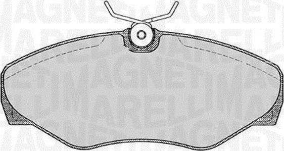 Magneti Marelli 363916060371 - Kit pastiglie freno, Freno a disco autozon.pro