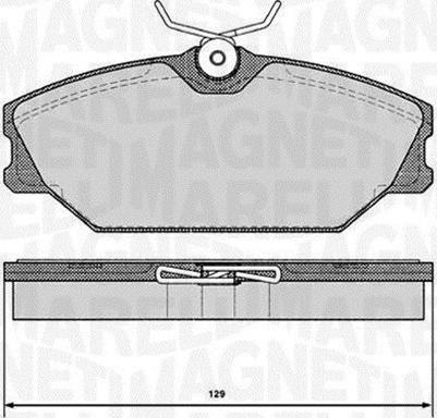 Magneti Marelli 363916060377 - Kit pastiglie freno, Freno a disco autozon.pro