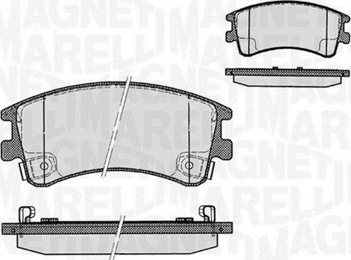 Magneti Marelli 363916060295 - Kit pastiglie freno, Freno a disco autozon.pro