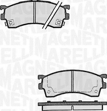 Magneti Marelli 363916060296 - Kit pastiglie freno, Freno a disco autozon.pro