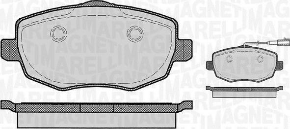 Magneti Marelli 363916060290 - Kit pastiglie freno, Freno a disco autozon.pro