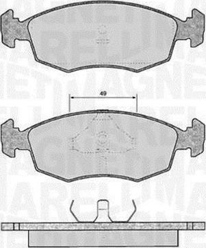 Magneti Marelli 363916060249 - Kit pastiglie freno, Freno a disco autozon.pro