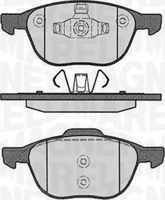 Magneti Marelli 363916060244 - Kit pastiglie freno, Freno a disco autozon.pro