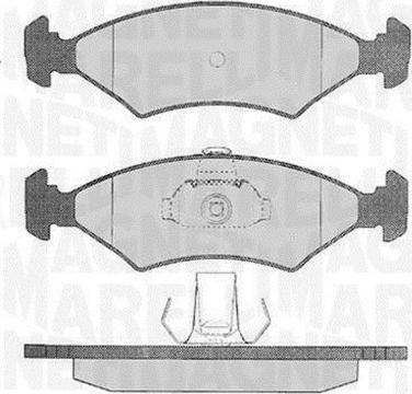 Magneti Marelli 363916060248 - Kit pastiglie freno, Freno a disco autozon.pro