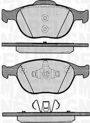 Magneti Marelli 363916060256 - Kit pastiglie freno, Freno a disco autozon.pro