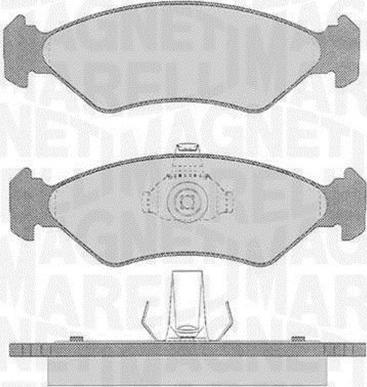 Magneti Marelli 363916060250 - Kit pastiglie freno, Freno a disco autozon.pro