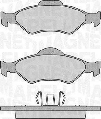 Magneti Marelli 363916060251 - Kit pastiglie freno, Freno a disco autozon.pro