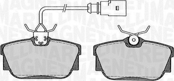 Magneti Marelli 363916060258 - Kit pastiglie freno, Freno a disco autozon.pro