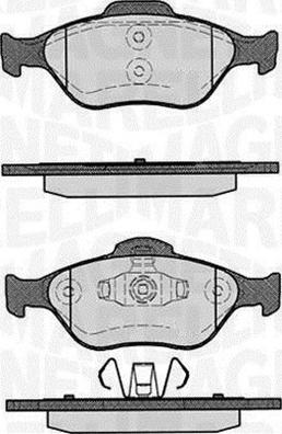 Magneti Marelli 363916060252 - Kit pastiglie freno, Freno a disco autozon.pro