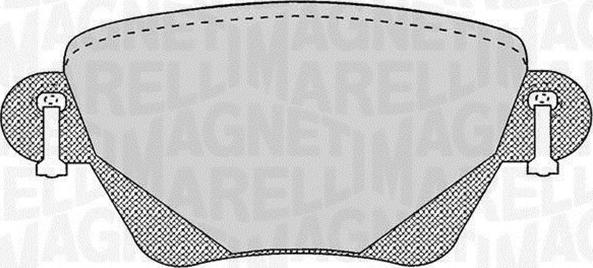 Magneti Marelli 363916060265 - Kit pastiglie freno, Freno a disco autozon.pro