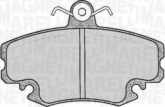 Magneti Marelli 363916060204 - Kit pastiglie freno, Freno a disco autozon.pro