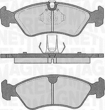 Magneti Marelli 363916060205 - Kit pastiglie freno, Freno a disco autozon.pro