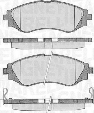 Magneti Marelli 363916060206 - Kit pastiglie freno, Freno a disco autozon.pro